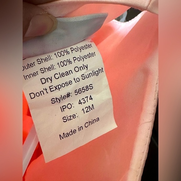 Etsy high low tutu satin dress. Size 12m. Worn only once! - Picture 3 of 3